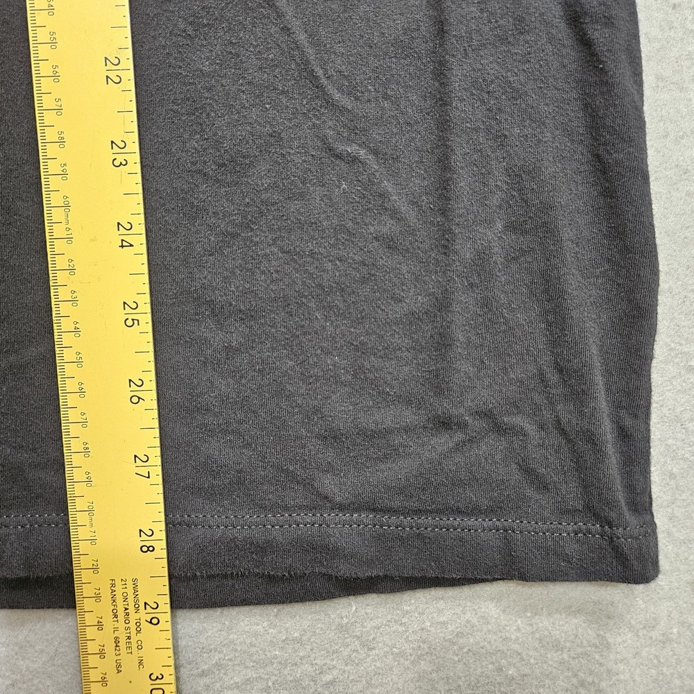 Ariat Logo T Shirt Adult XL Black Spellout Flag Fits Small - Picture 6 of 8